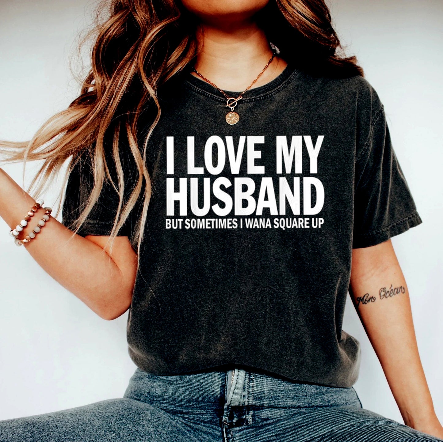 I Love My Husband But Sometimes I Wanna Square Up, Sarcastic Shirt With Saying, Adult Humor, Gift For Wife, Married Couple, Wife Quotes