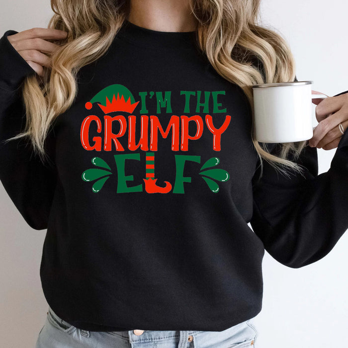 I'm The Grumpy Elf Sweatshirt, Funny Christmas Sweatshirt, Christmas Elf Sweatshirt, Christmas Family Sweater, Christmas Gift