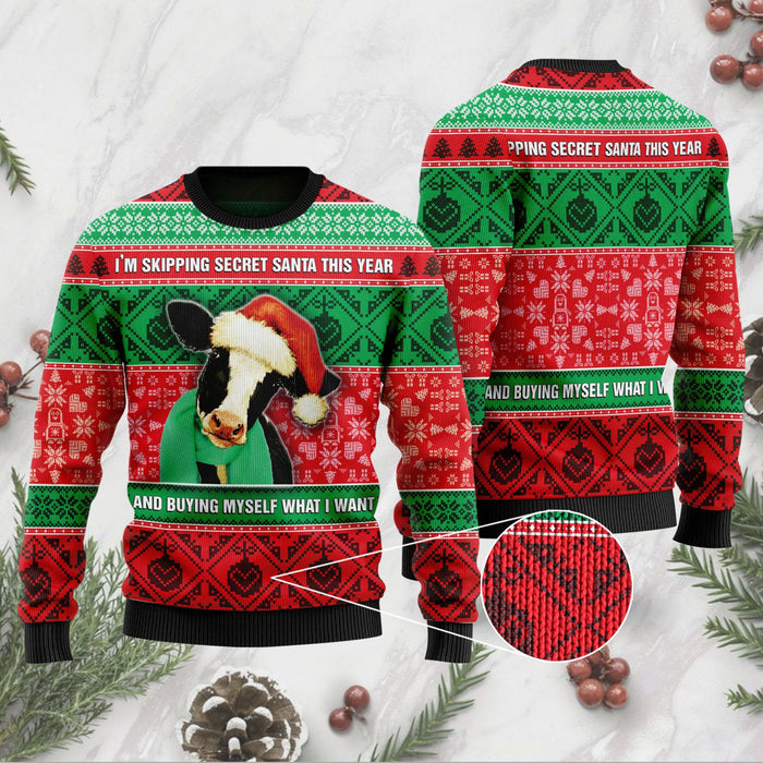 I'm Skipping Secret Santa This Year And Buying Sweater, Christmas Ugly Sweater, Christmas Gift, Gift Christmas 2024