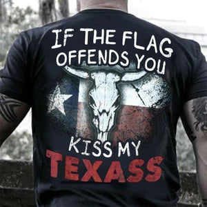 If the flag offends you kiss my texass Tee T shirt