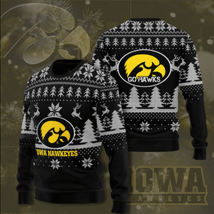 Iowa Hawkeyes Christmas Sweater, Christmas Ugly Sweater, Christmas Gift, Gift Christmas 2022