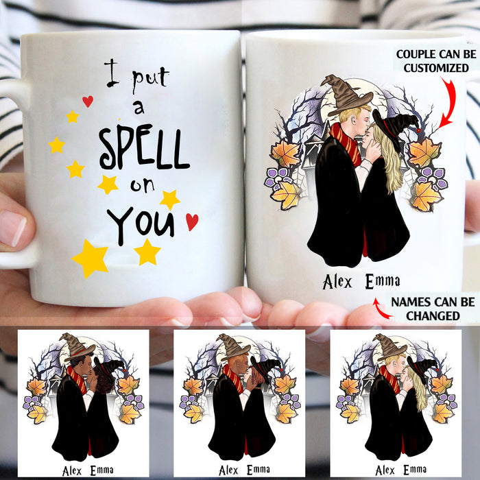 I put a spell on you personalised gift customized mug coffee mugs gifts custom christmas mugs