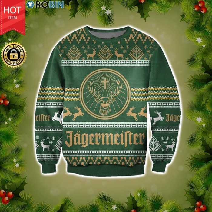 Jagermeister Ugly Knitted Ugly Christmas Sweater Tshirt Hoodie Apparel,Christmas Ugly Sweater,Christmas Gift,Gift Christmas 2022