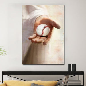 Jesus God Baseball take my hand, Jesus Canvas, Baseball lover Canvas