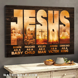 Just Jesus Art Print Canvas Wall Home Decor
