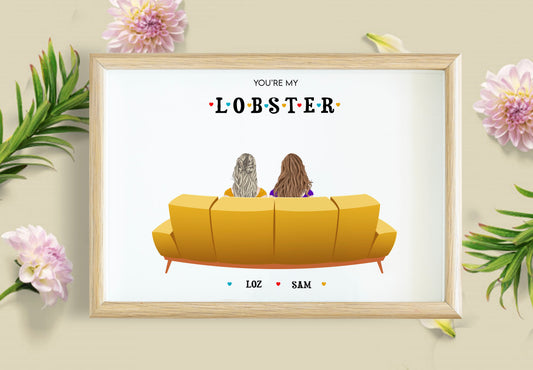 Pictiúr Pearsanta Pearsantaithe Cló Uathúil Lánúin LADT, Bronntanas Besties, Bronntanas Breithlá Do Chailín, Priontáil Lánúineacha, Bronntanas Dó, Bronntanas Do Bhuachaill, Bronntanas Dó