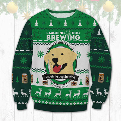 Laughing Dog Brewing Christmas 3d Ugly Sweater, Christmas Ugly Sweater, Christmas Gift, Gift Christmas 2024