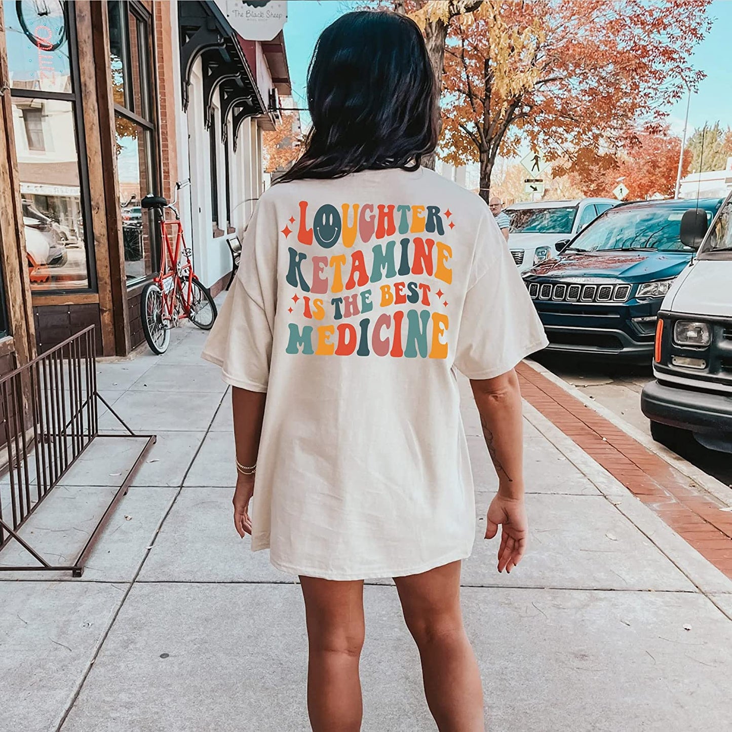 Laughter ketamine is the best medicine Sweatshirt, Registered nurse T-Shirt, Belly Laugh Day Long Sleeve, RN Hoodie Gift for Nurses