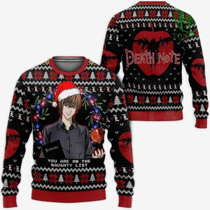 Light Yagami Ugly Christmas Sweater and Hoodie Deat Tshirt Hoodie Apparel,Christmas Ugly Sweater,Christmas Gift,Gift Christmas 2022