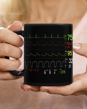 Heart Monitor Cardiologist 75 Mug, Doctors Mug