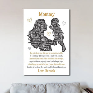 Mommy, I've only been your little one for such a short while, Mother and Son Canvas