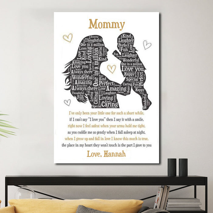 Mommy, I've only been your little one for such a short while, Mother and Son Canvas