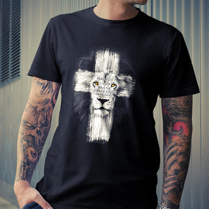 Lion Cross T-Shirt - Christian Fashion Gifts Tee