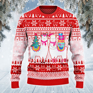 Llama Lovers Christmas Gift All Over Print 3D Sweater, Christmas Ugly Sweater, Christmas Gift, Gift Christmas 2024