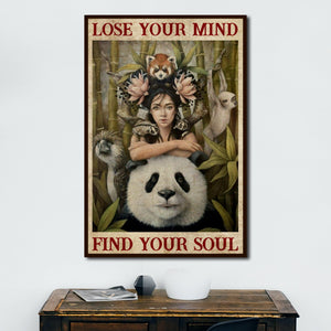 Lose My Mind Find My Soul - Girls in the Jungle Canvas, Funny Canvas, Gift for Her Canvas