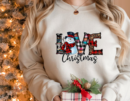 Love Christmas Sweatshirt,Christmas Sweatshirt for Women ,Merry Christmas Sweatshirt, Christmas Sweatshirt, Christmas Gift