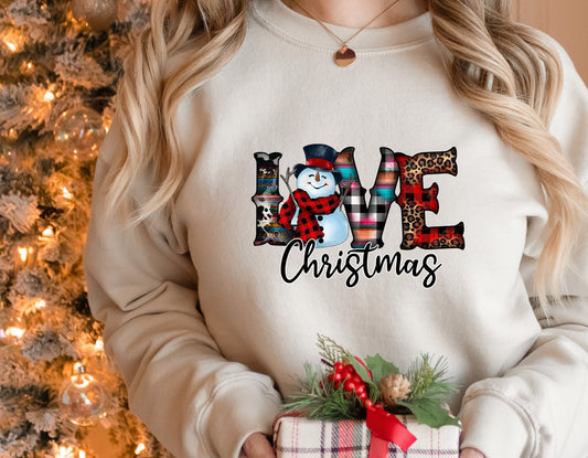 Love Christmas Sweatshirt,Christmas Sweatshirt for Women ,Merry Christmas Sweatshirt, Christmas Sweatshirt, Christmas Gift
