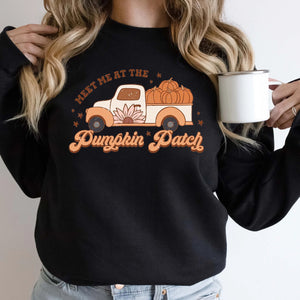 Meet Me At The Pumpkin Patch Sweatshirt, Cute Fall Shirt, Pumpkin Patch Sweatshirt, Fall Sweatshirt, Pumpkin Season, Xmas Sweatshirt (1)