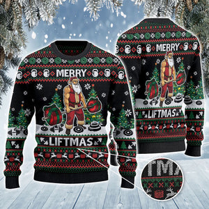 Merry Liftmas Christmas Gift All Over Print 3D Sweater, Christmas Ugly Sweater, Christmas Gift, Gift Christmas 2024