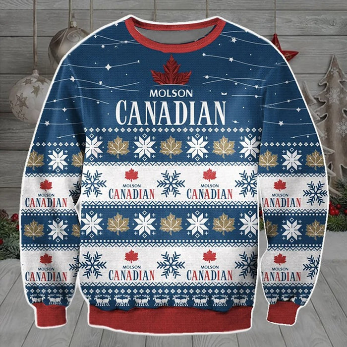 Molson Canadian Christmas Ugly Sweater Tshirt Hoodie Apparel,Christmas Ugly Sweater,Christmas Gift,Gift Christmas 2024