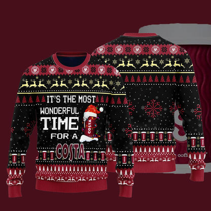 An t-am is iontaí le haghaidh geansaí Nollag Costa, geansaí gránna Nollag, bronntanas Nollag, bronntanas Nollag 2024