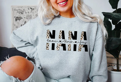 NANA Sweatshirt, Personalized Nana Shirt, Grandma-life Sweater, Nana Custom Sweatshirt, Mother's Day, Grandma Shirt With Grandkids Names shirt