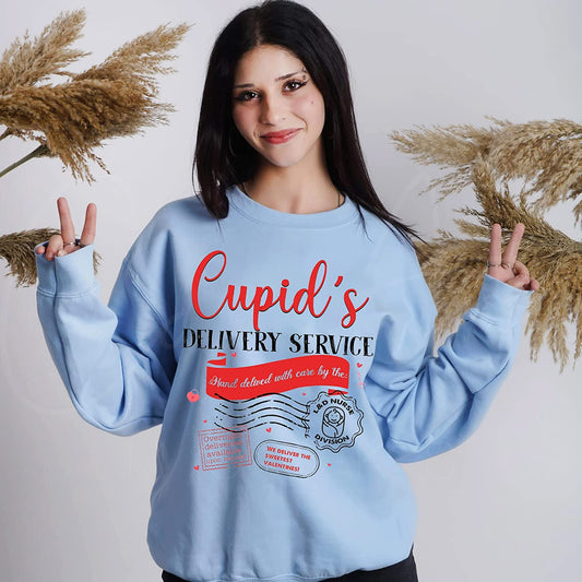 NICU L & D Nurse Valentine T-Shirt, Cute Cupid's Delivery Co Sweatshirt, NICU squad love Long Sleeve, Lot's of Love Neonatology Crew Hoodie Gift for friends