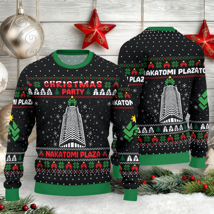 Nakatomi plaza Ugly Christmas Sweater Tshirt Hoodie Apparel,Christmas Ugly Sweater,Christmas Gift,Gift Christmas 2024