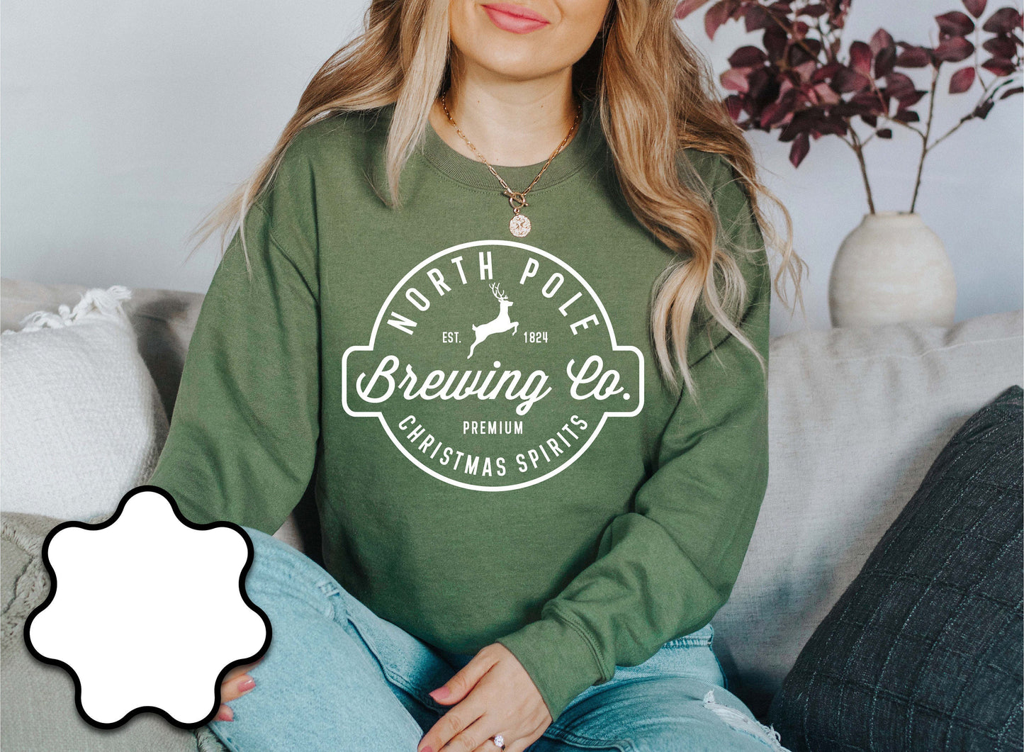 North Pole Sweatshirt, Women Christmas Sweatshirt, Holiday Sweatshirt, Christmas Shirt, Winter Sweatshirt, Christmas Crewneck