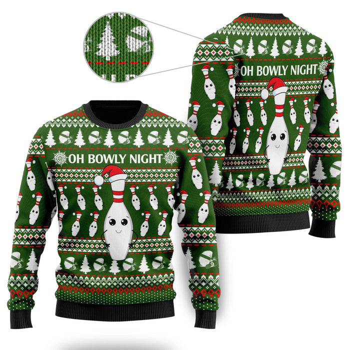 Oh Bowly Night Ugly Sweater With Christmas Patterns, Christmas Ugly Sweater, Christmas Gift, Gift Christmas 2022