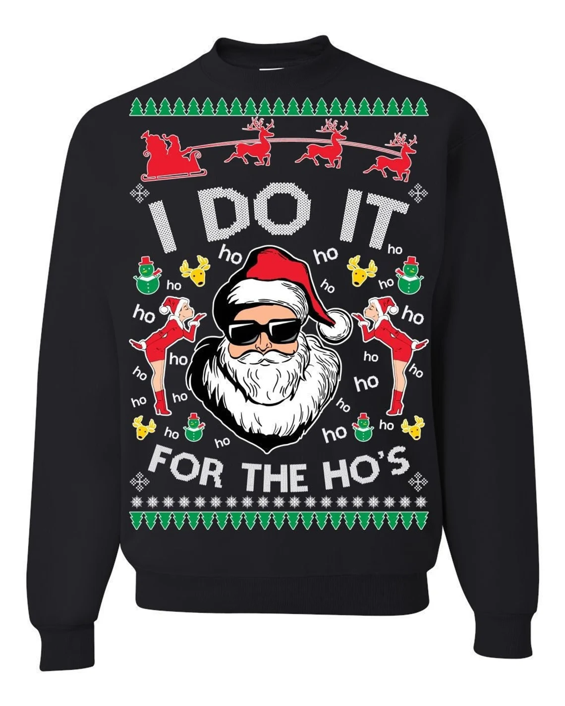 On Coast I Do It For The Ho's Christmas Sweatshirt,Christmas shirt,Christmas Gift