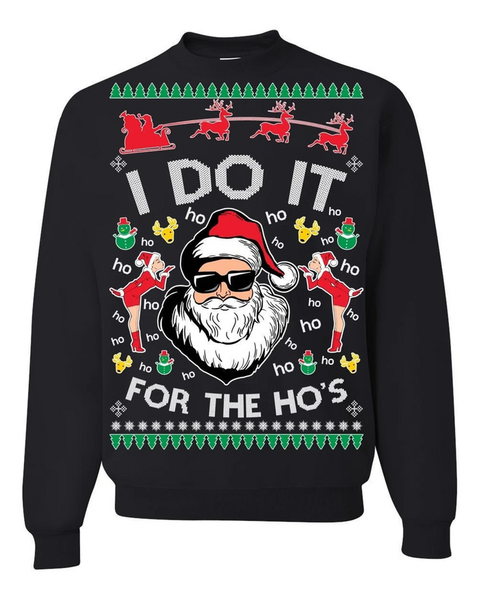 On Coast I Do It For The Ho's Christmas Sweatshirt,Christmas shirt,Christmas Gift