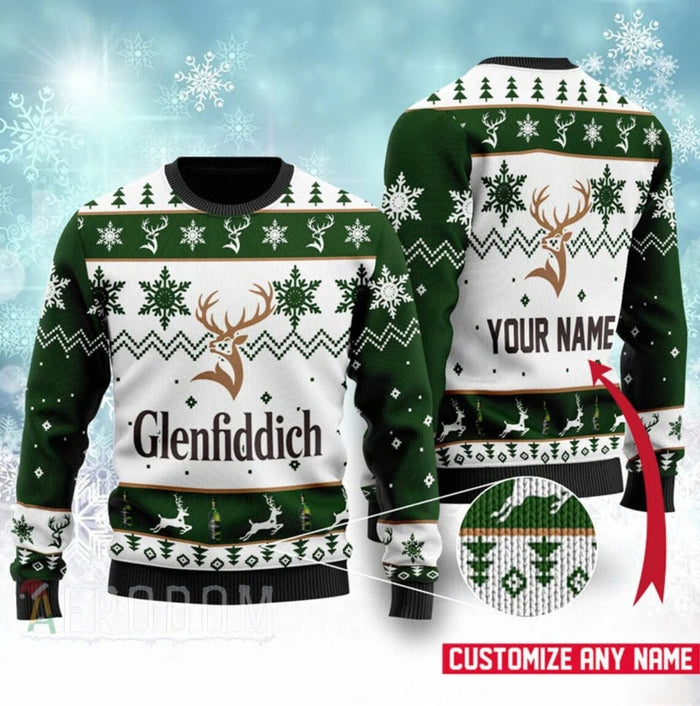 Personalized Glenfiddich Christmas Sweater Knitted Ugly Christmas Sweater All Over Print Sweater Apparel,Christmas Ugly Sweater,Christmas Gift,Gift Christmas 2022