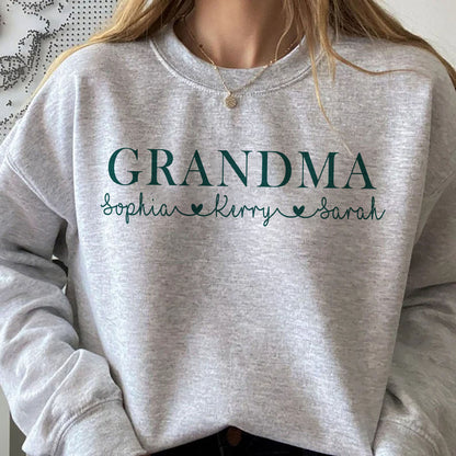 Personalized Grandma Sweatshirt, Gift For Mom, Gift For Grandma, Grandma Shirt Kids Names Shirt
