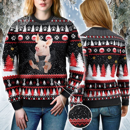 Geansaí Nollag gránna do Lovers Muc, Geansaí Nollag Gránna, Bronntanas Nollag, Bronntanas Nollag 2024