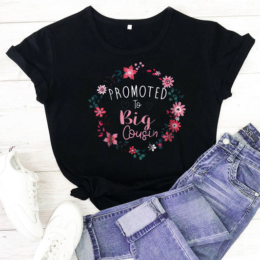 Promoted to Big Cousin Baby Announcement Tee T shirt One Piece Tee Youth shirt Toddler Jersey T-Shirt