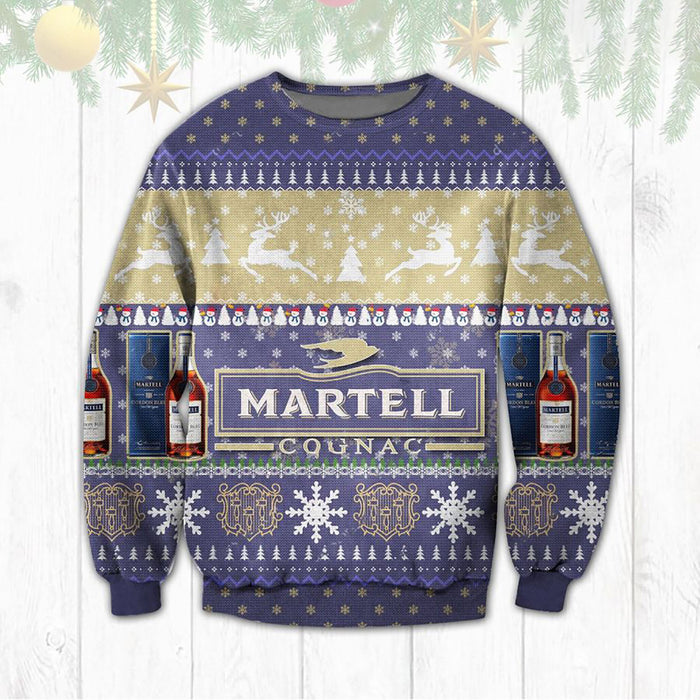 Martell Ugly Sweater Beer Drinking Christmas, Christmas Ugly Sweater, Christmas Gift, Gift Christmas 2024