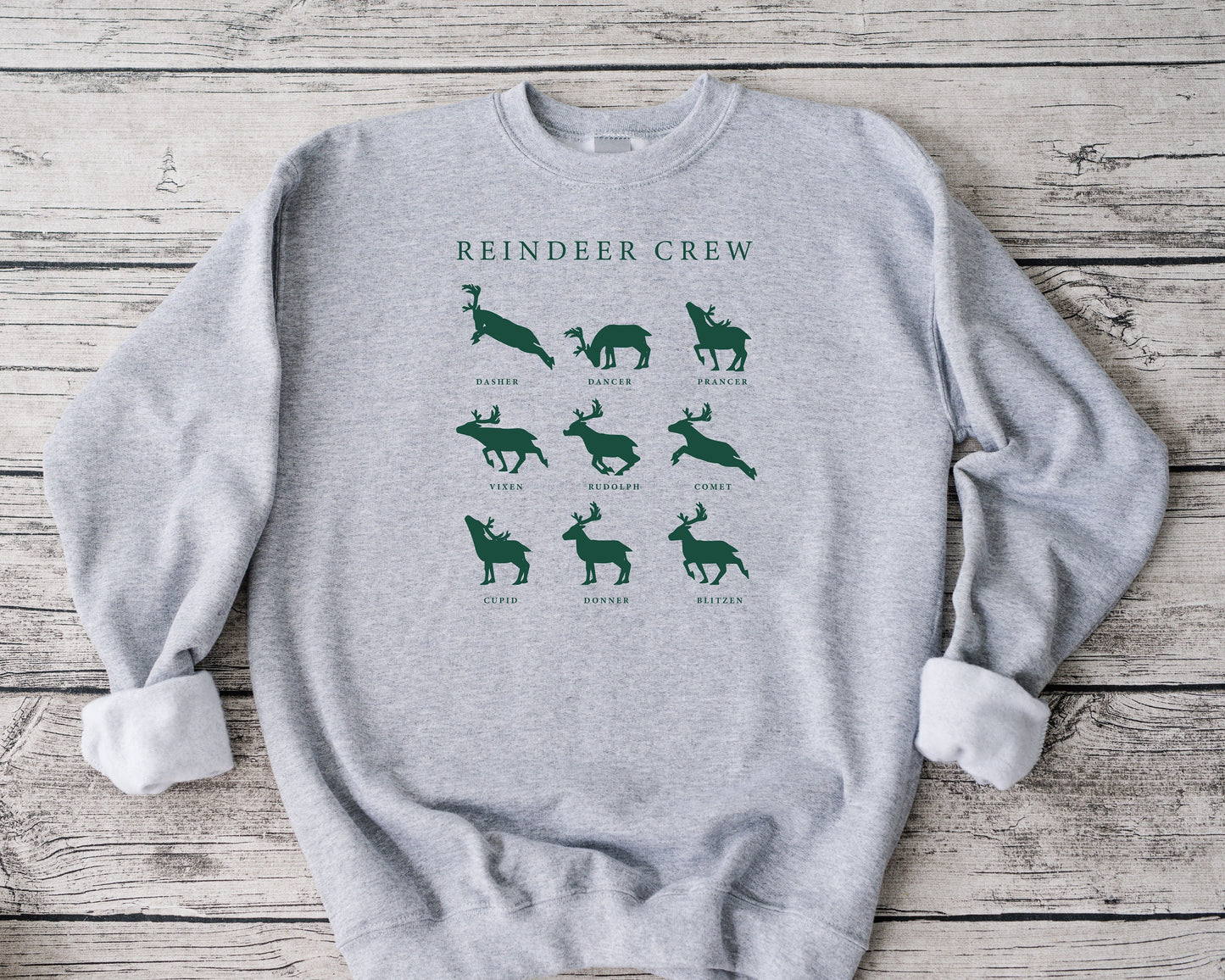 Reindeer Crew Sweatshirt, Christmas Sweatshirt, Reindeer Sweatshirt, Funny Christmas Sweatshirt, Christmas Holiday Sweatshirt