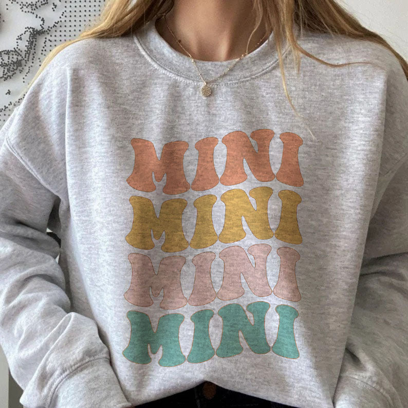 Léine Mini Retro Bronntanais Lá na Máthar Mamaí agus T-Léinte Mionmheaitseála