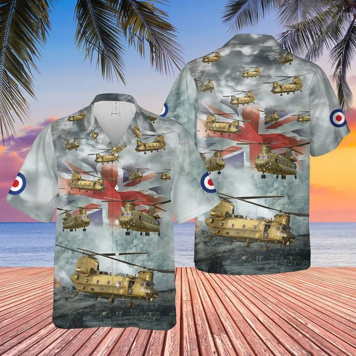 Royal Air Force Boeing Chinook Hawaiian Shirt,Hawaiian Shirt Gift,Christmas Gift