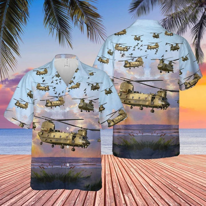 Royal Air Force Boeing Chinook Hawaiian Shirt ,Hawaiian Shirt Gift,Christmas Gift