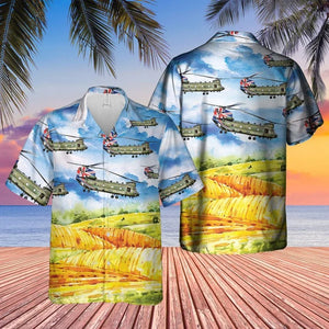 Royal Air Force Union Jack Chinook 40th Anniversary Hawaiian Shirt ,Hawaiian Shirt Gift,Christmas Gift