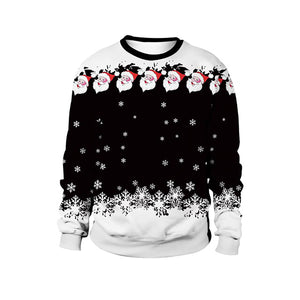 Snow in Midnight Santa Face Claus Sweater, Christmas Ugly Sweater, Christmas Gift, Gift Christmas 2022