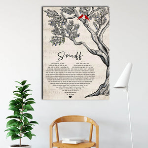 Snuff – Bury all your secrets in my skin, Come away with innocence and leave me with my sins Wall-art Canvas, Home-living