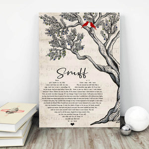 Snuff – Bury all your secrets in my skin, Come away with innocence and leave me with my sins Wall-art Canvas, Home-living