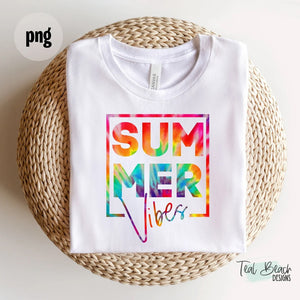 Summer Vibes Tie-Dye T shirt