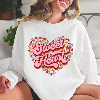 Sweet Heart Valentine Sweatshirt, Love Shirt, Sweet Heart Shirt, Valentines Day Shirt, Retro Valentines Candy Hearts Shirt XOXO
