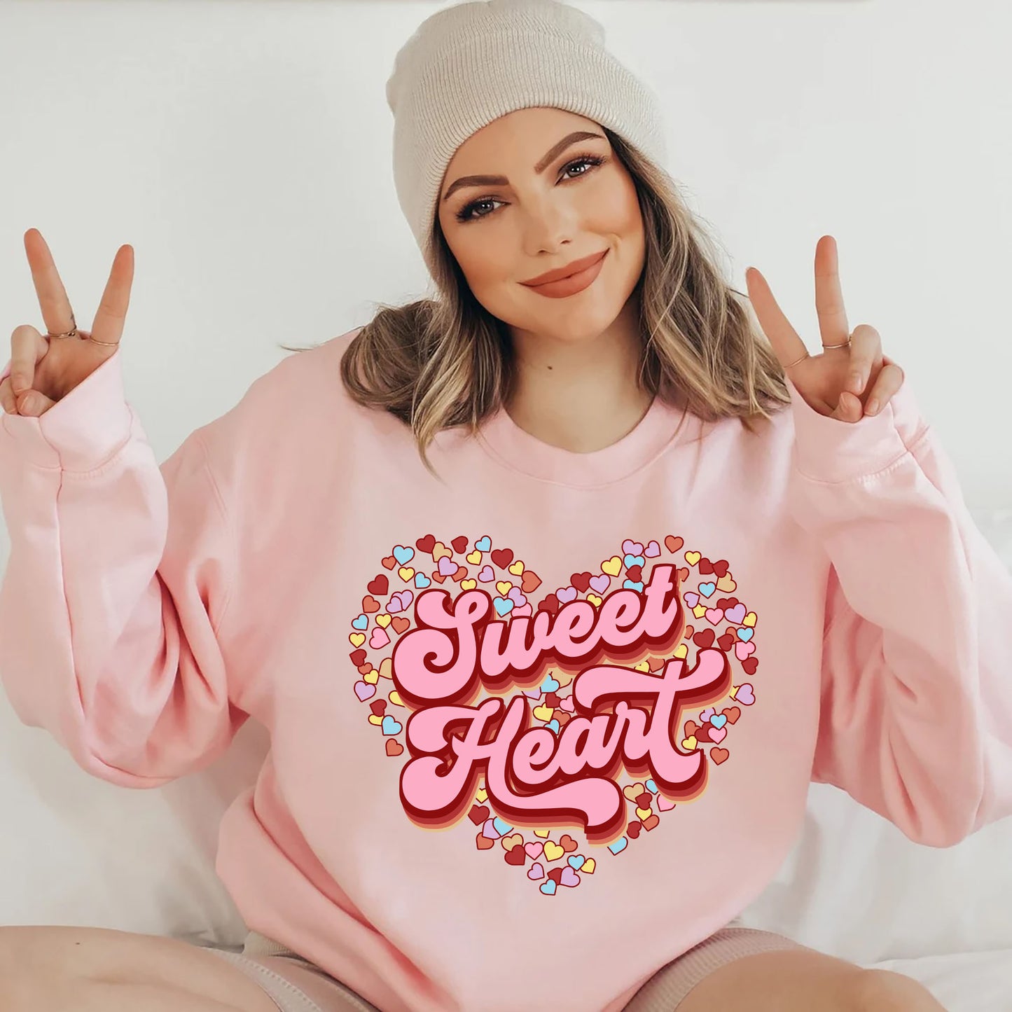 Sweet Heart Valentine Sweatshirt, Love Shirt, Sweet Heart Shirt, Valentines Day Shirt, Retro Valentines Candy Hearts Shirt XOXO