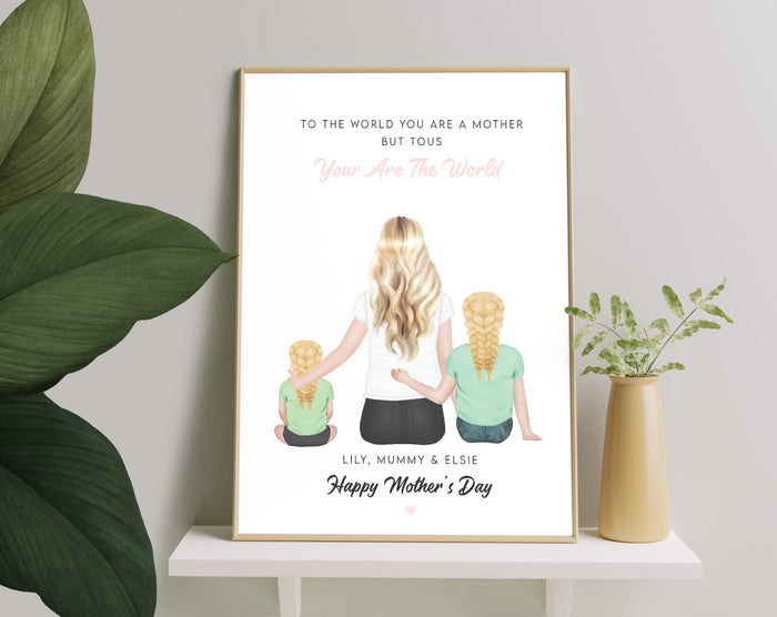 Personalized Picture Personalised Handmade Mothers Day Gift, Custom Gift For Mom, Mothers Day Present, Mothers Day Gift From Daughter