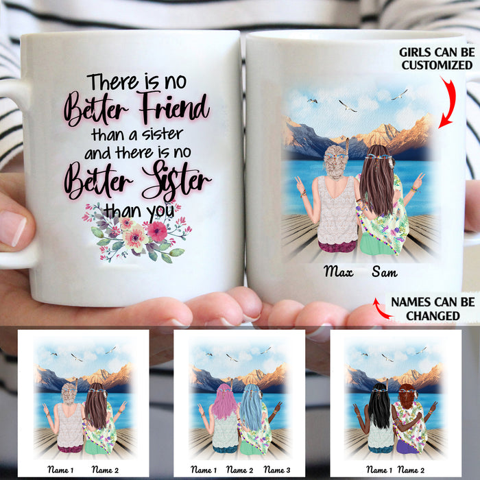 There Is No Better Sister Than You personalised gift customized mug coffee mugs gifts custom christmas mugs